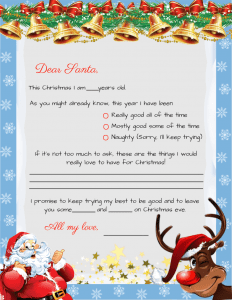 letter from santa clause