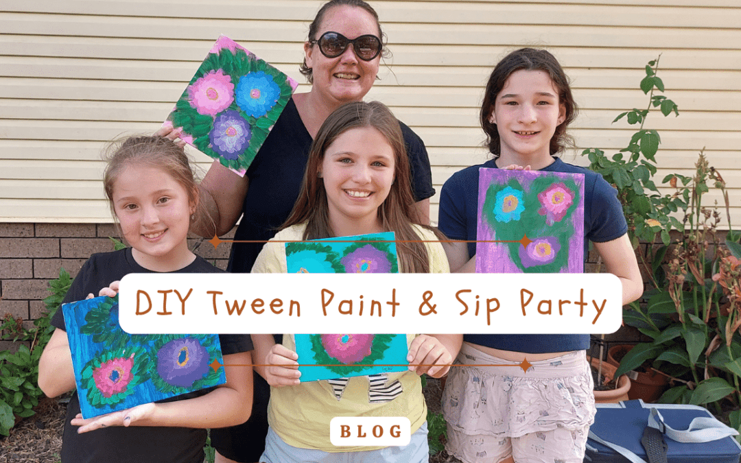 DIY Tween Paint & Sip Party