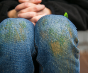 grass stains on clothes