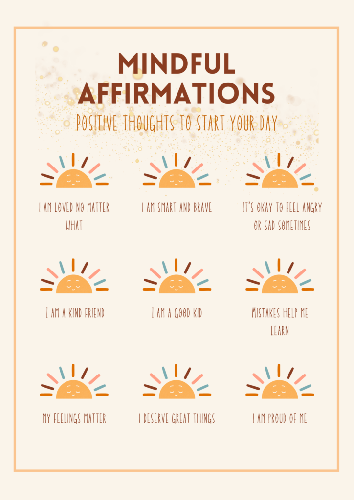 Mindful affirmations